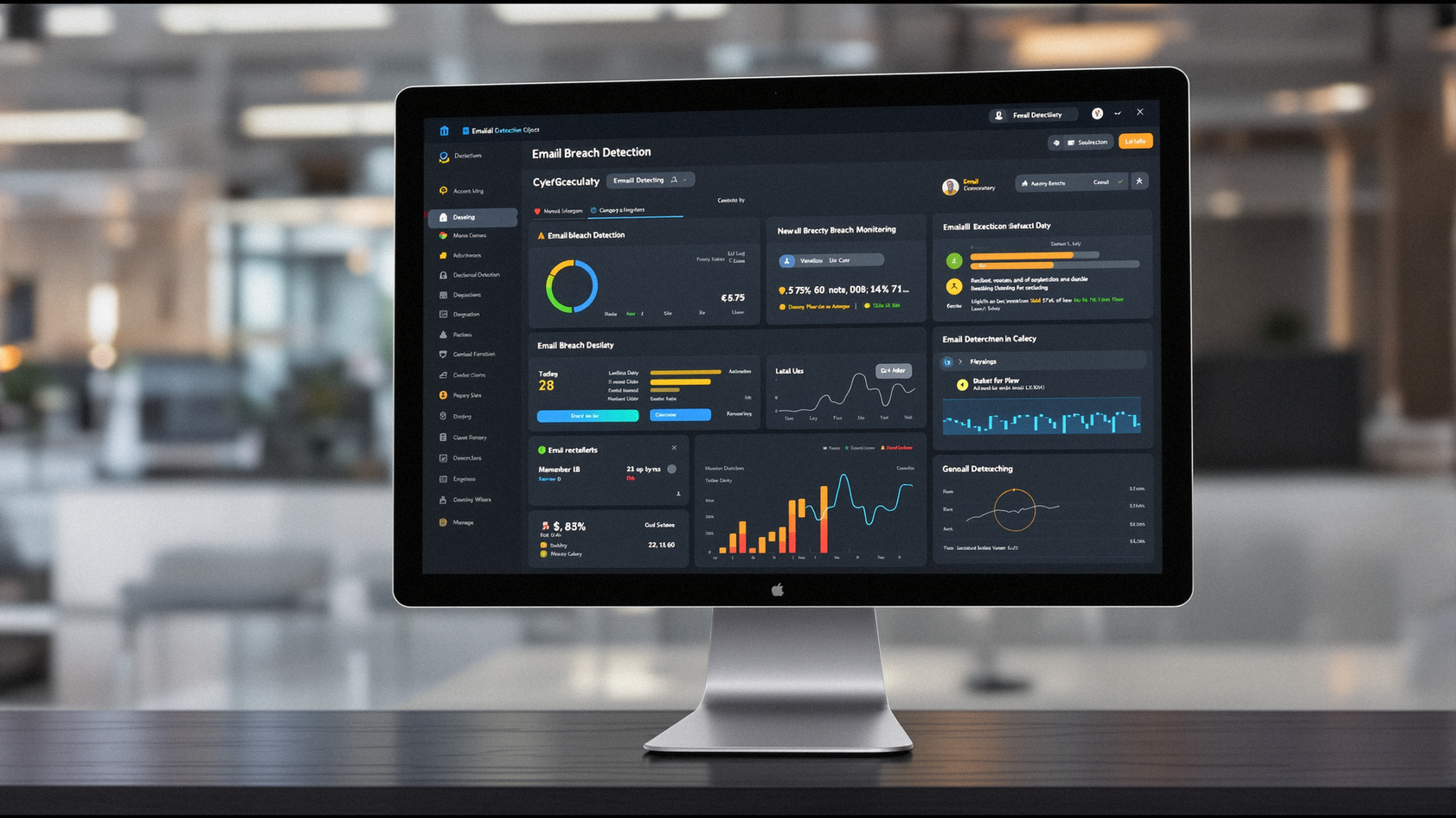 Secure Shield Email Breach Check dashboard